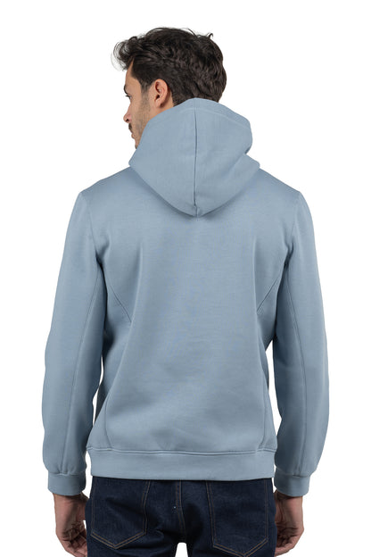 Men's Solid Hoodie – Stone Blue