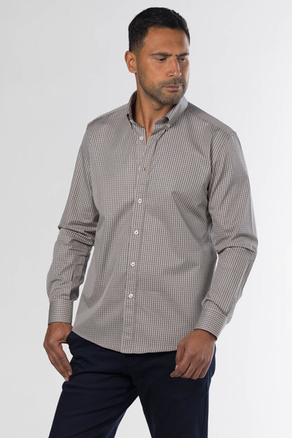 New Checkered Shirt – Brown/Navy
