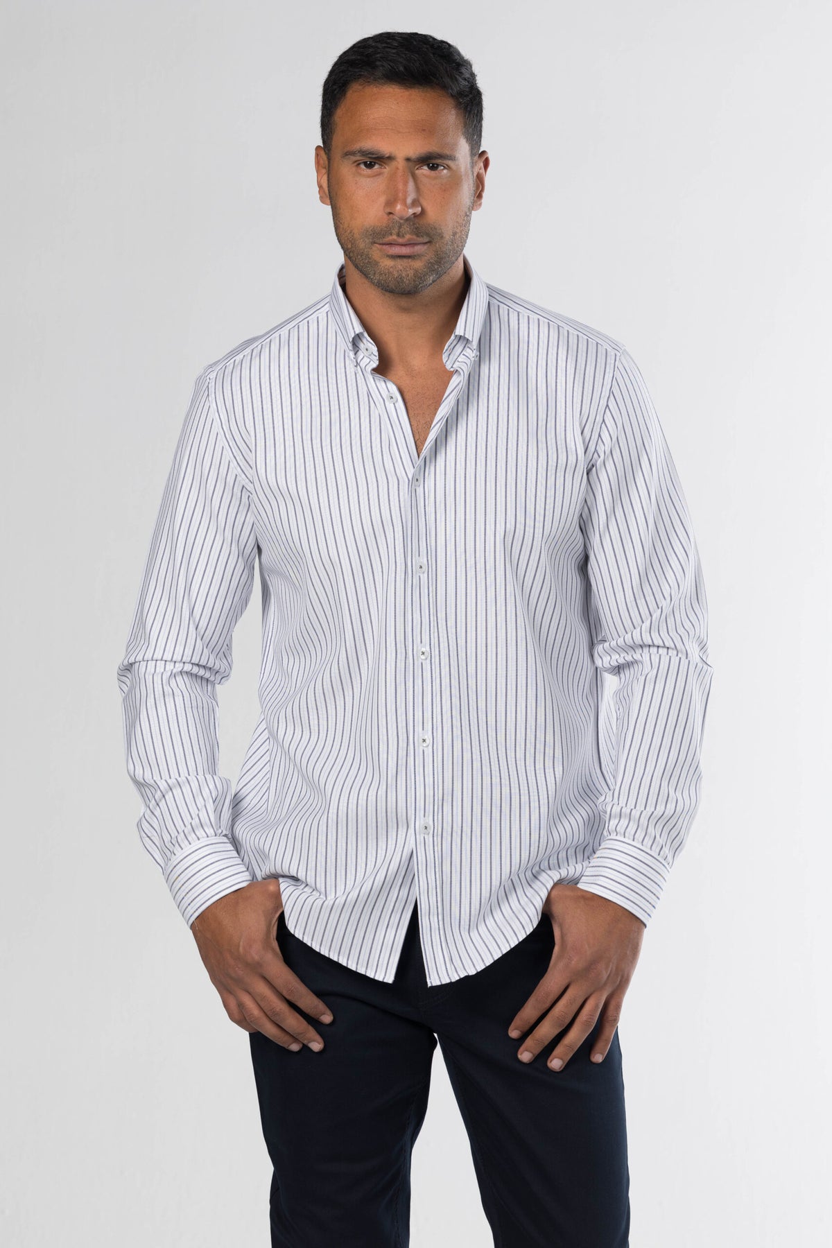 New Striped Shirt – Blue