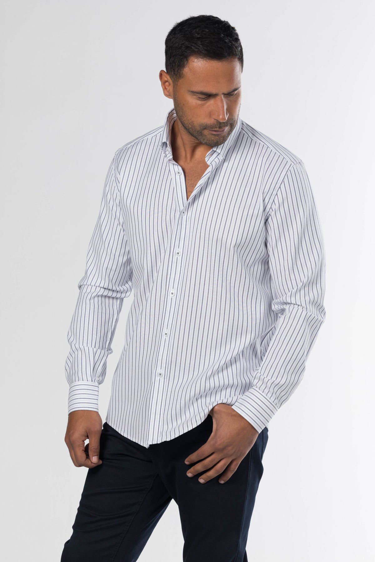 New Striped Shirt – Blue