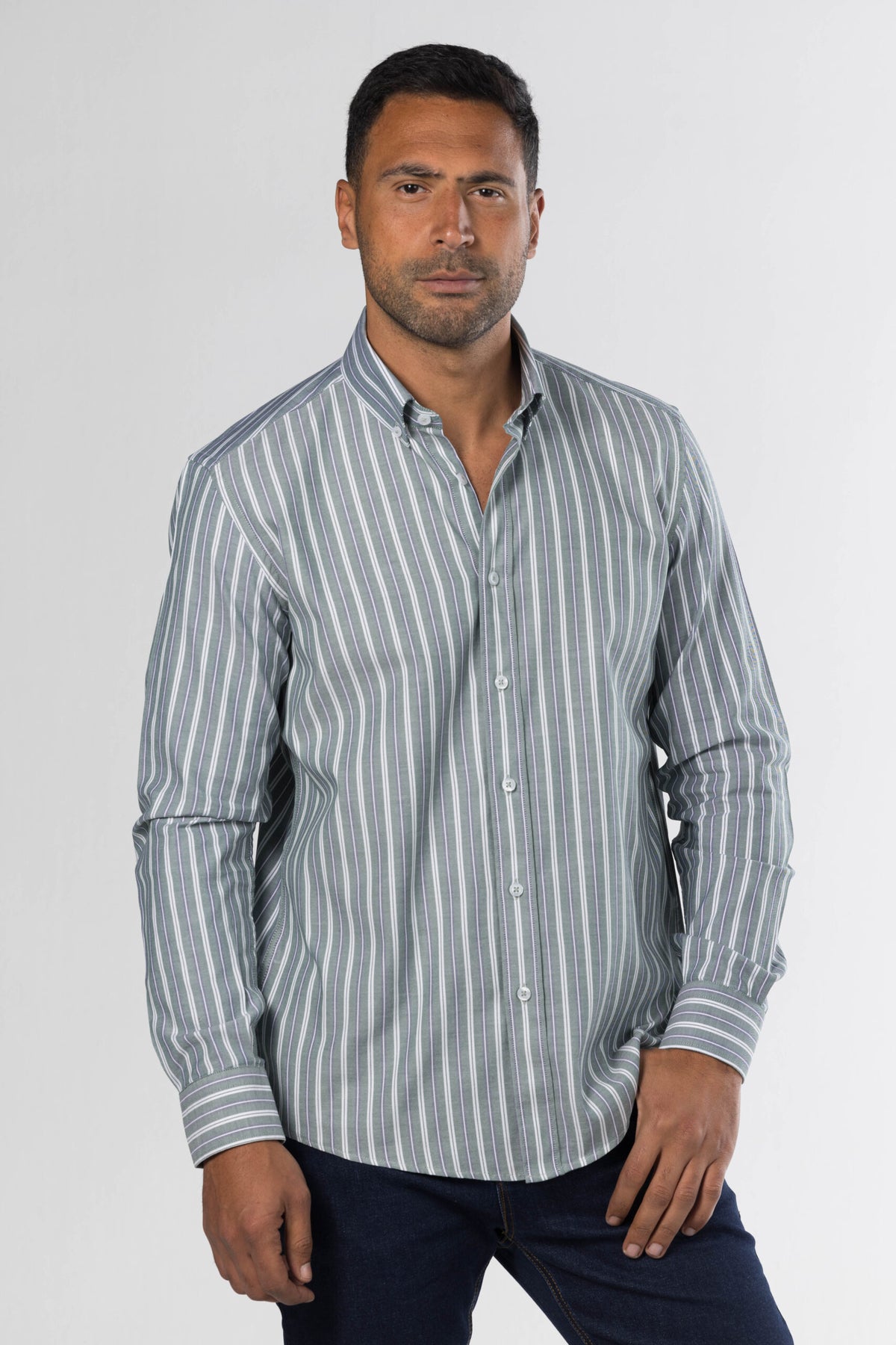New Striped Shirt – Green