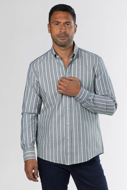 New Striped Shirt – Green
