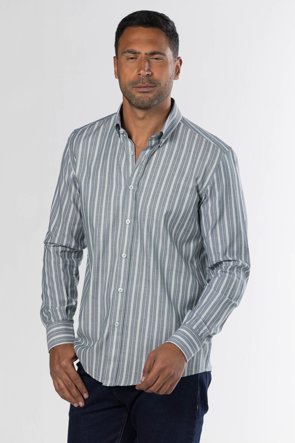 New Striped Shirt – Green
