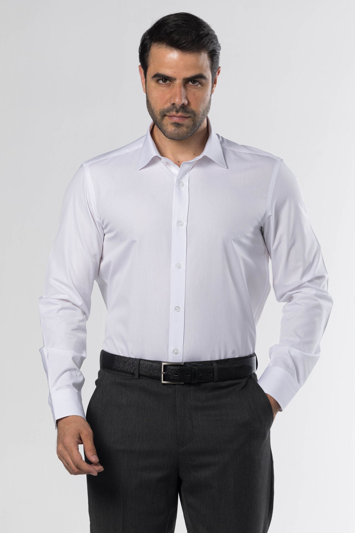 Plain Classic Shirt – White