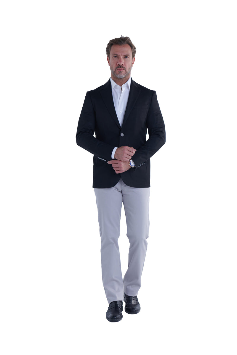 Regular Fit Classic Blazer – Black