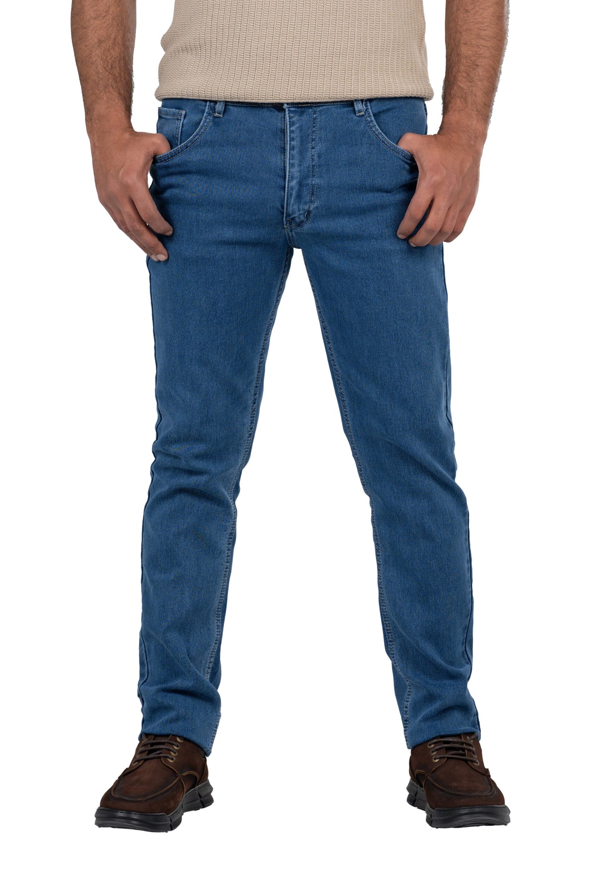Regular Fit Denim Jeans – Blue