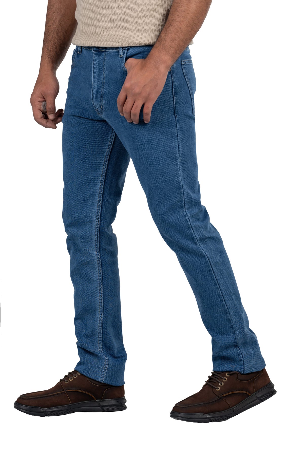 Regular Fit Denim Jeans – Blue