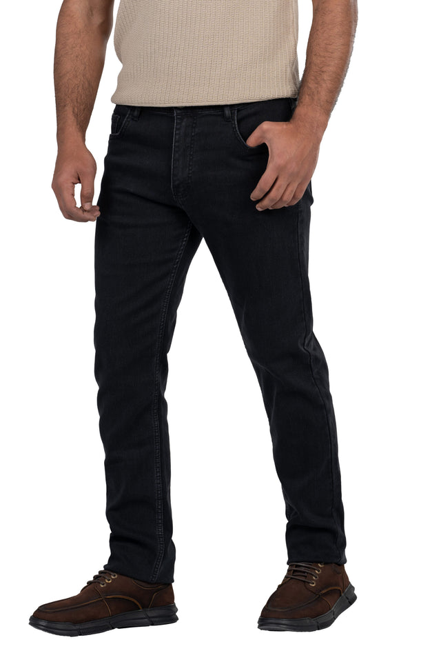Regular Fit Denim Jeans – Dark Grey