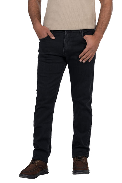 Regular Fit Denim Jeans – Dark Grey