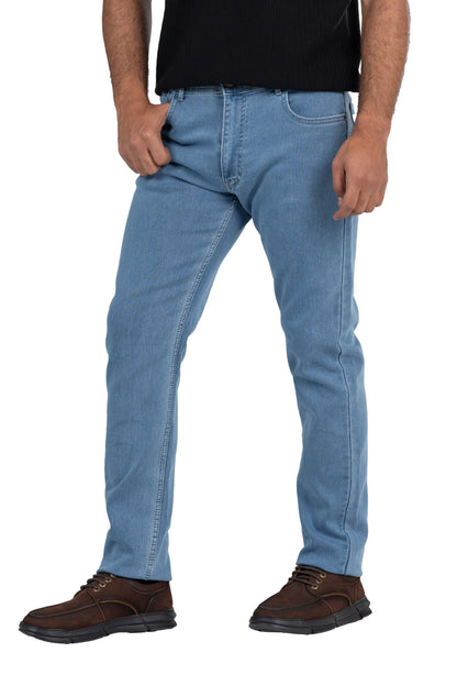 Regular Fit Denim Jeans – Light Blue