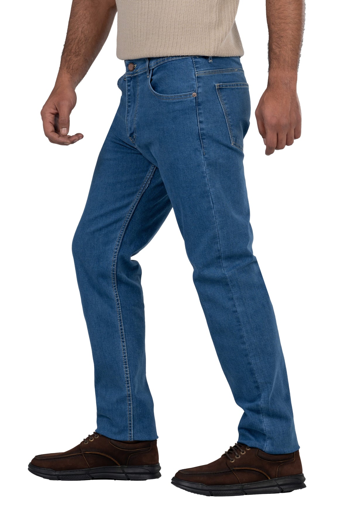 Regular Fit Denim Jeans – Light Blue