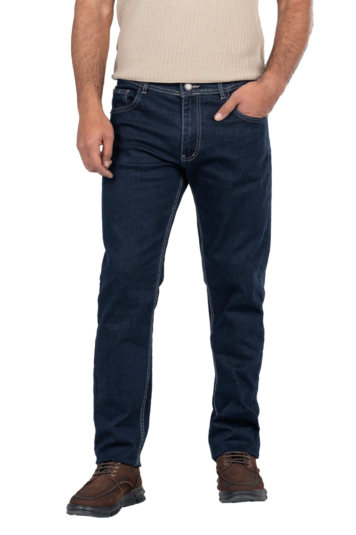 Regular Fit Denim Jeans – Navy