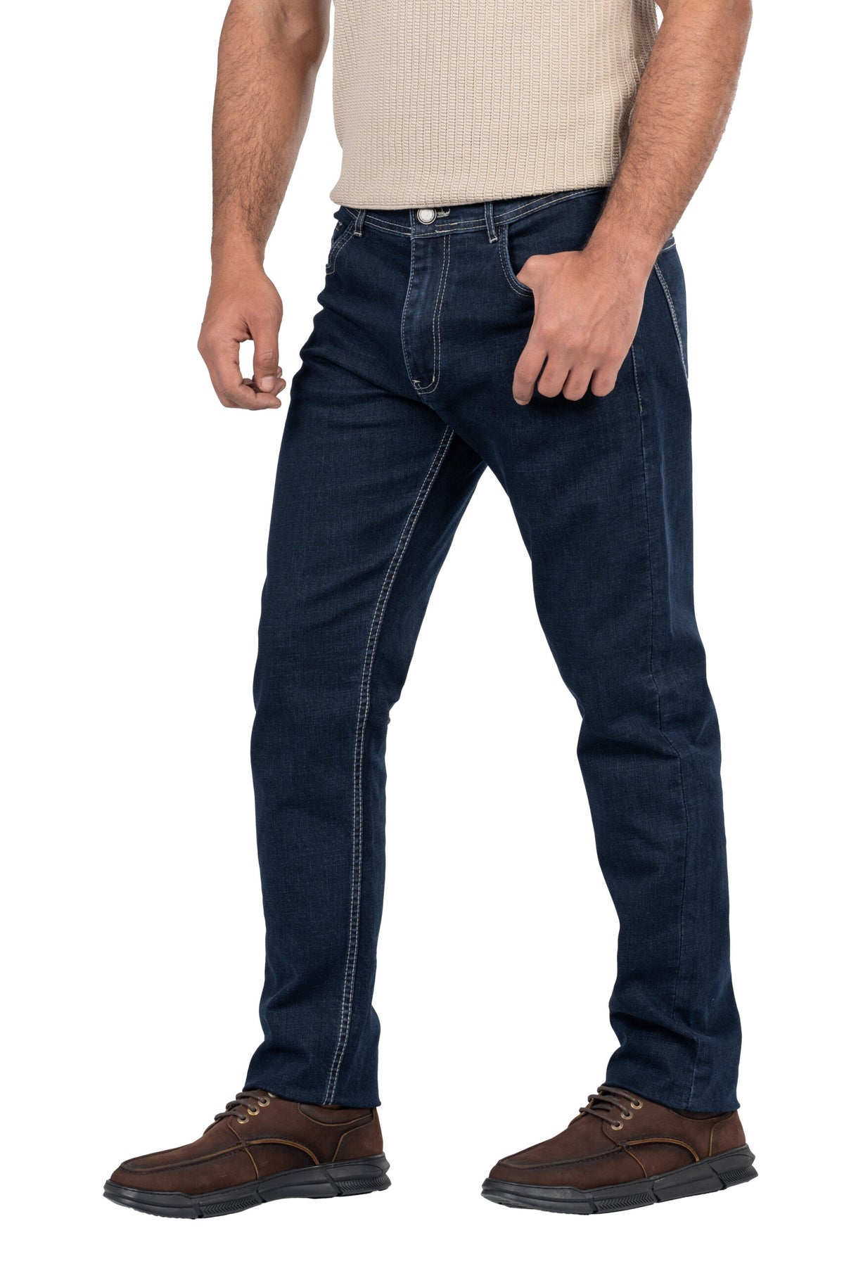 Regular Fit Denim Jeans – Navy