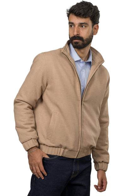 Regular Fit Twill Jacket – Beige