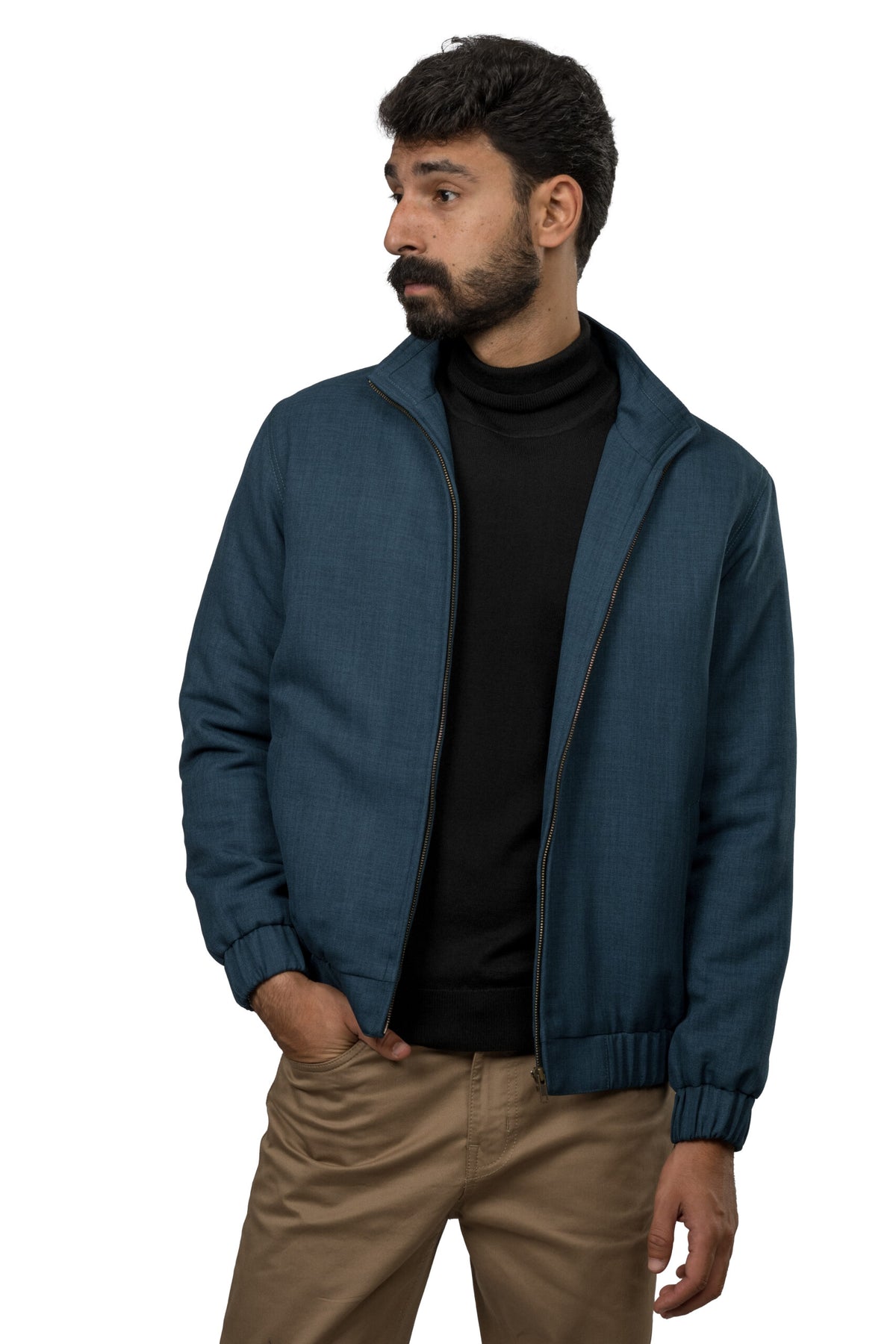 Regular Fit Twill Jacket – Green