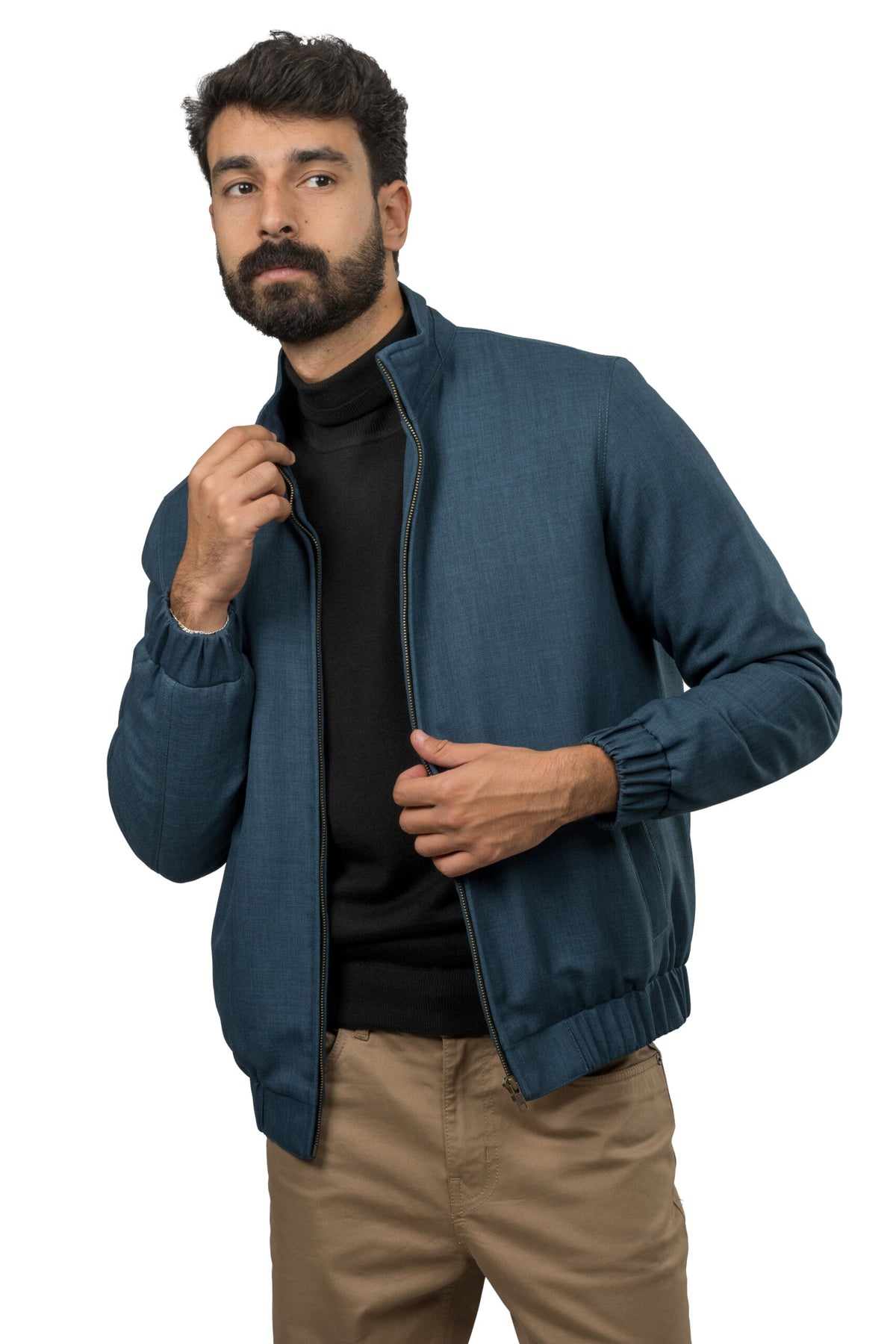 Regular Fit Twill Jacket – Green