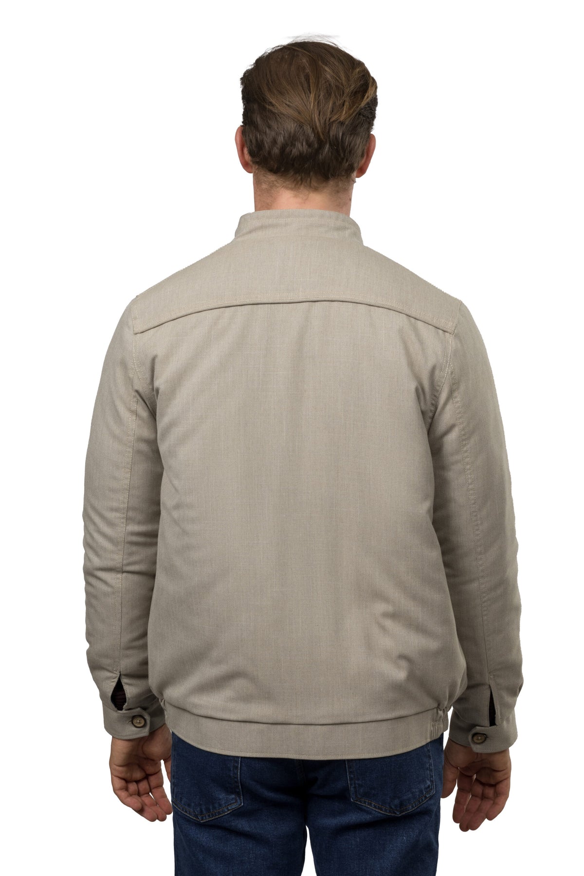 Regular Fit Twill Jacket – Beige