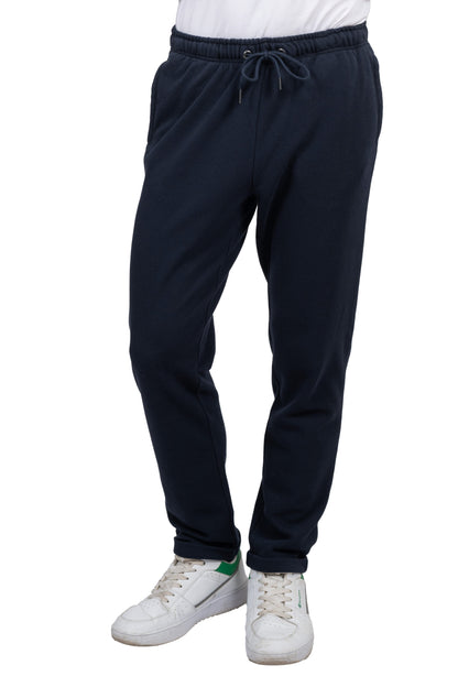 Relaxed Fit Melton Pique Sweatpants – Navy