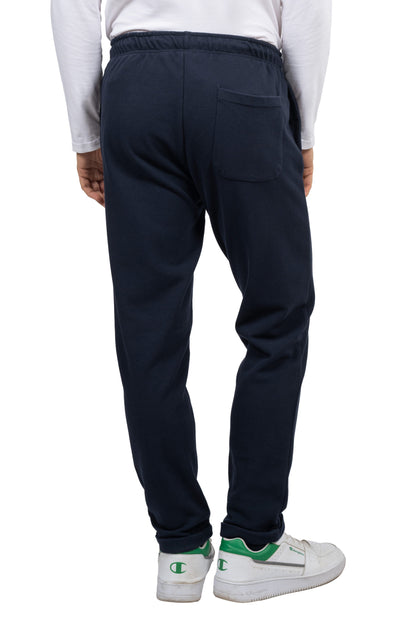 Relaxed Fit Melton Pique Sweatpants – Navy