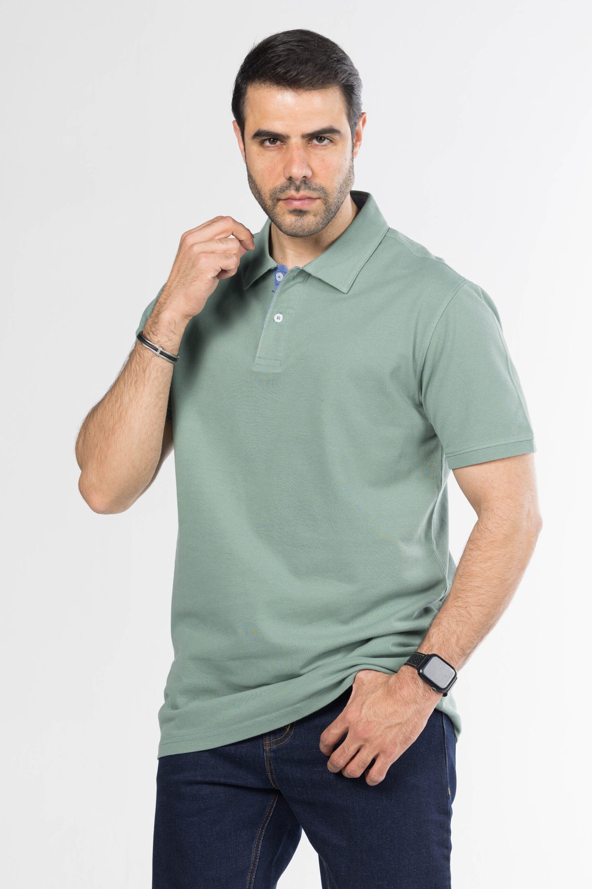 Signature Cotton Polo – Pistachio