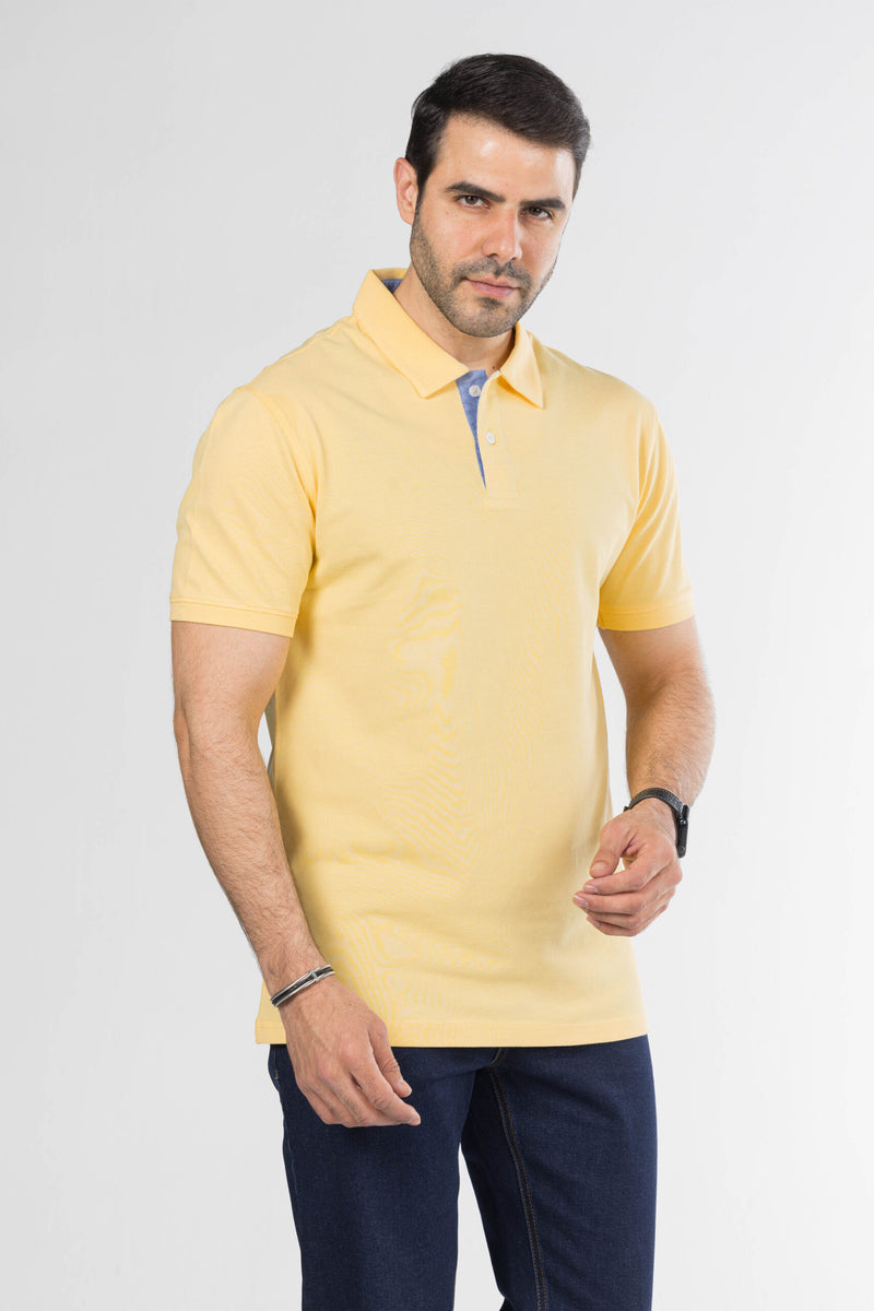 Signature Cotton Polo – Yellow
