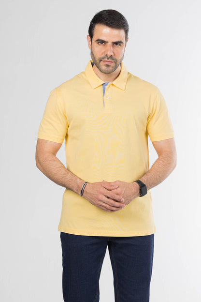 Signature Cotton Polo – Yellow