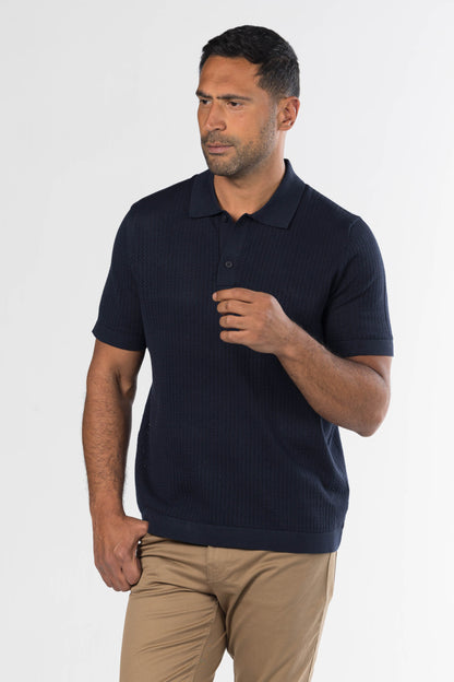 Signature Knit Polo – Navy