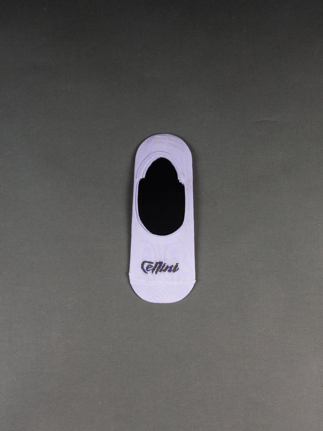 Solid Cotton Invisible Socks – White