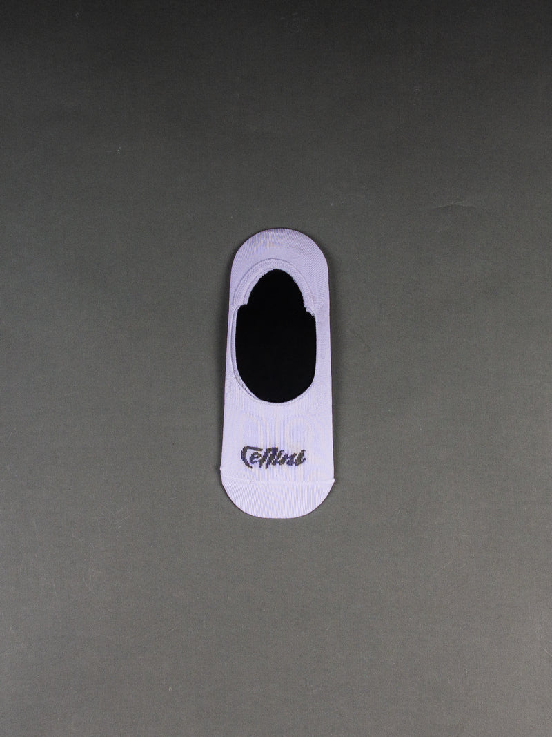 Solid Cotton Invisible Socks – White