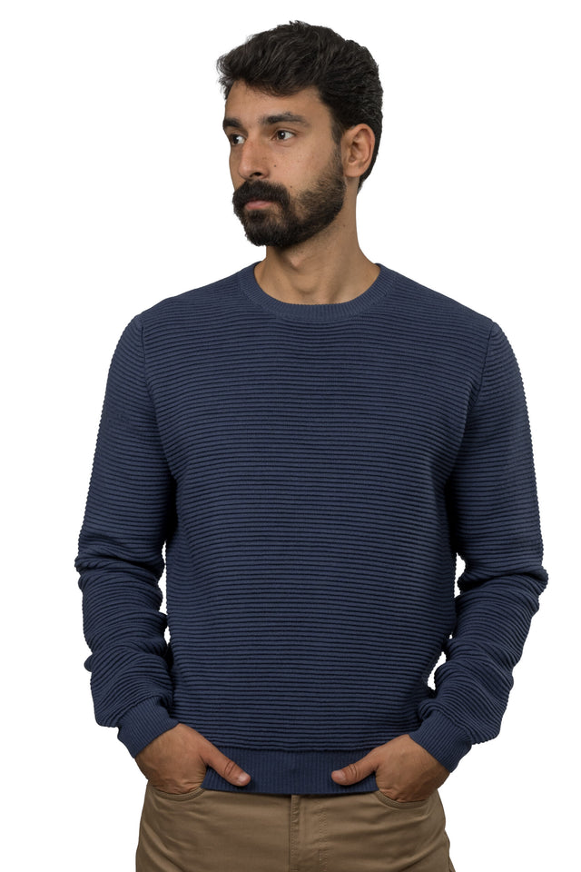 Wool Pullover – Blue