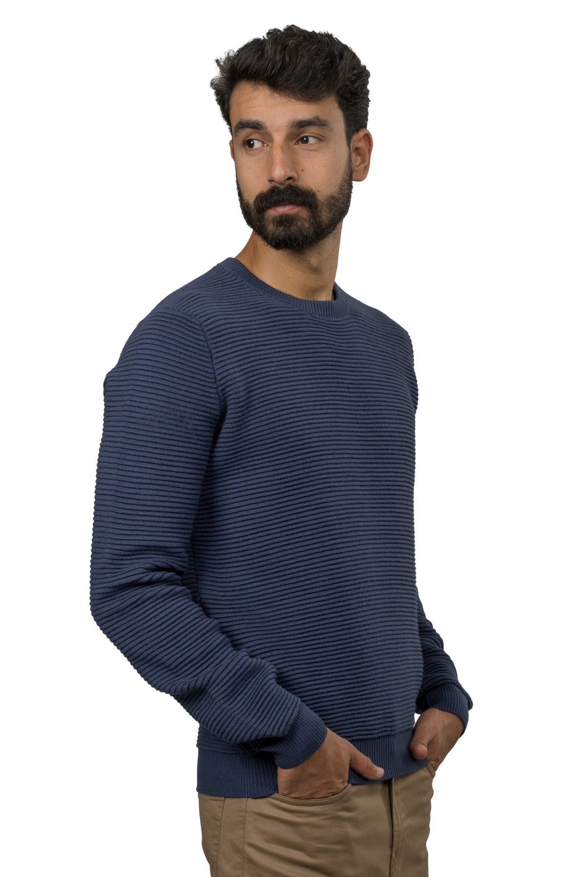 Wool Pullover – Blue