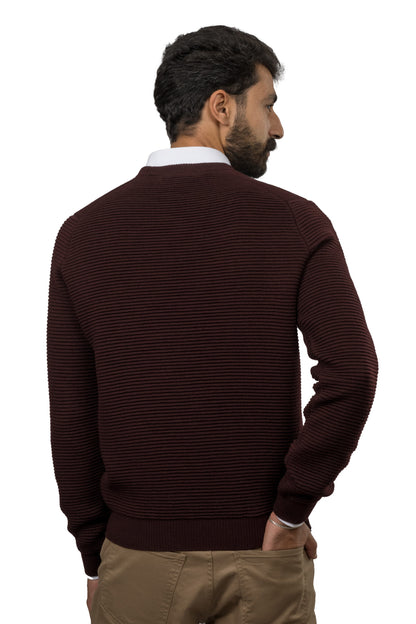 Wool Pullover – Burgundy