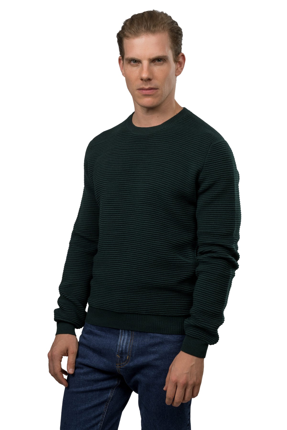 Wool Pullover – Dark Green