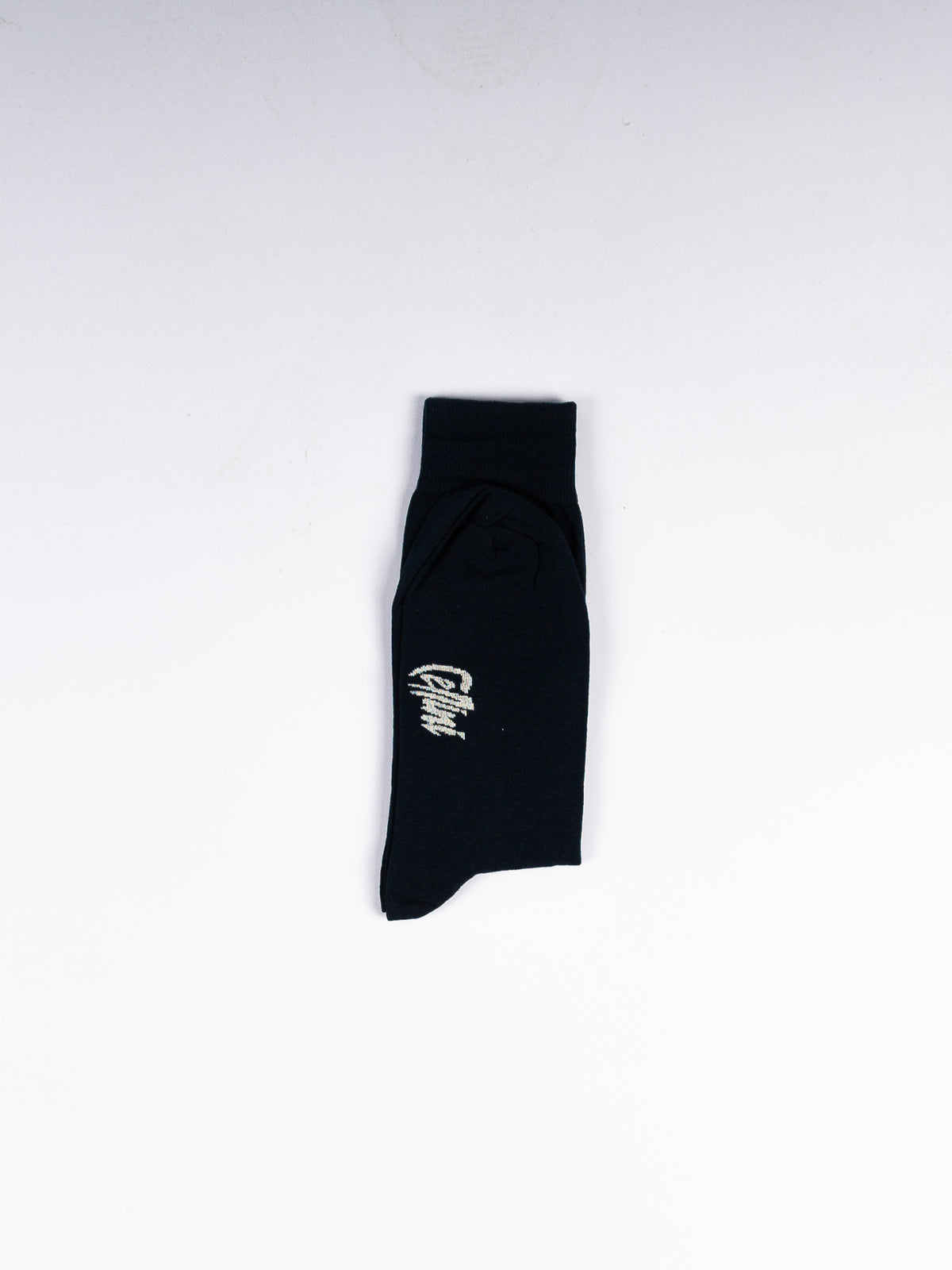 Solid Long Cotton Socks – Dark Navy