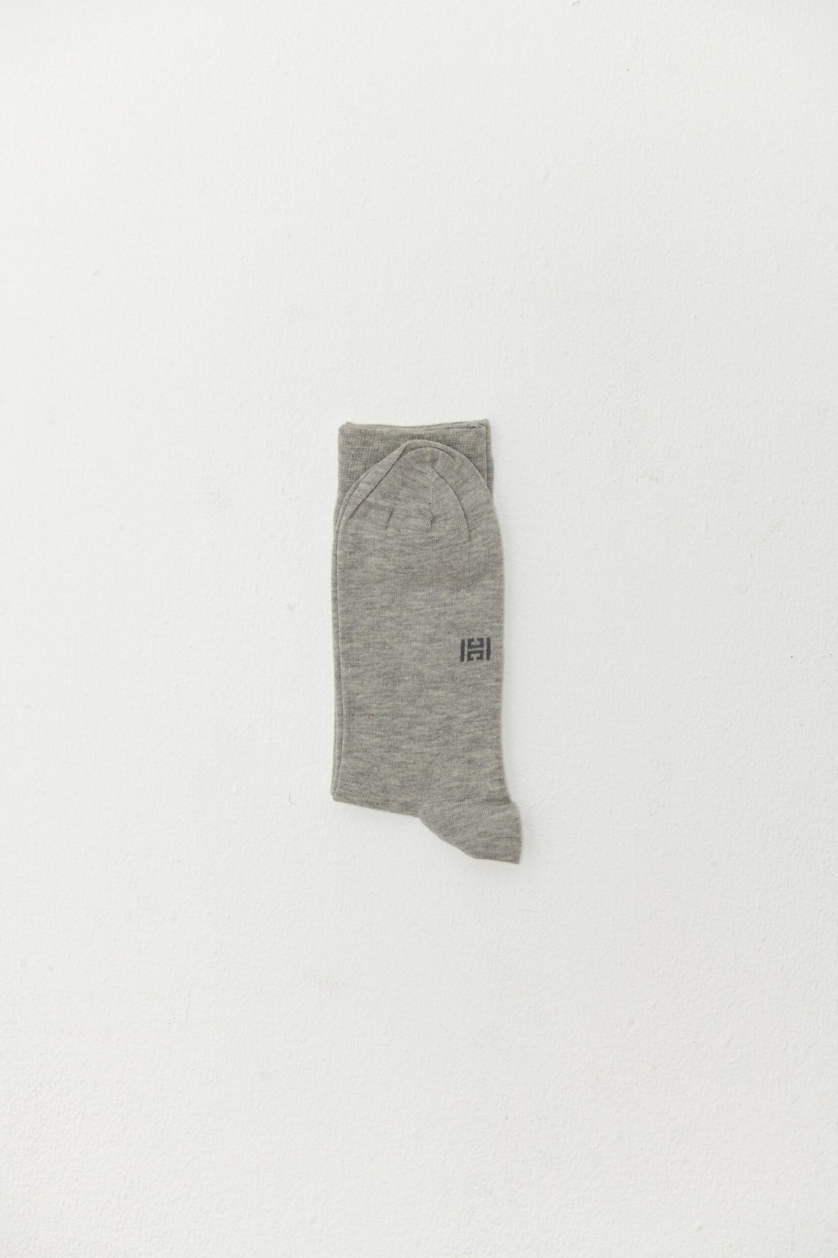 Solid Long Cotton Socks – Light Grey