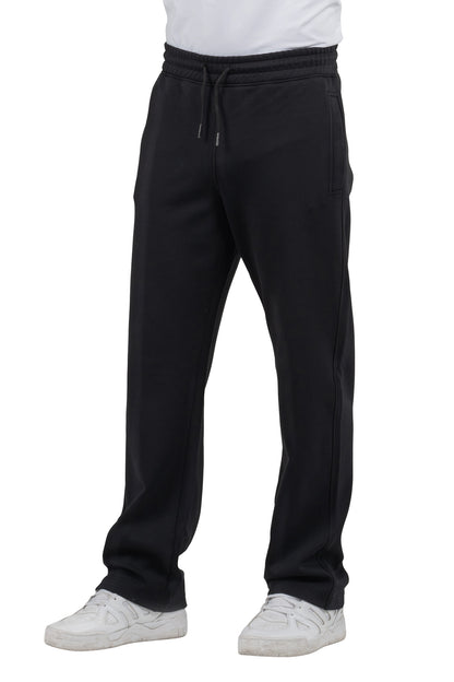 Solid Loose-Fit Sweatpants – Black