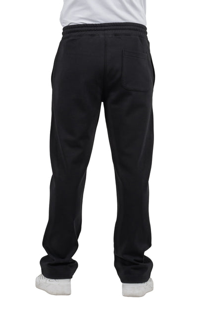 Solid Loose-Fit Sweatpants – Black
