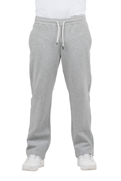 Solid Loose-Fit Sweatpants – Grey