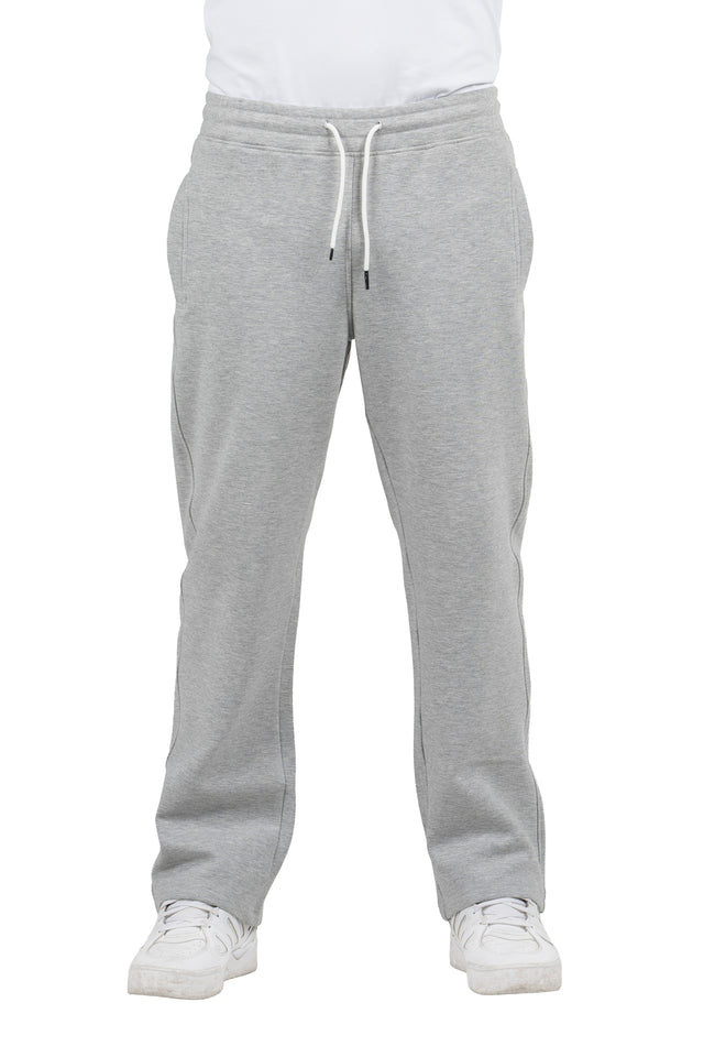 Solid Loose-Fit Sweatpants – Grey
