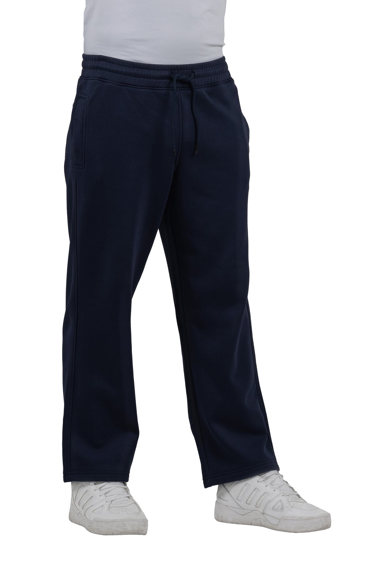 Solid Loose-Fit Sweatpants – Navy