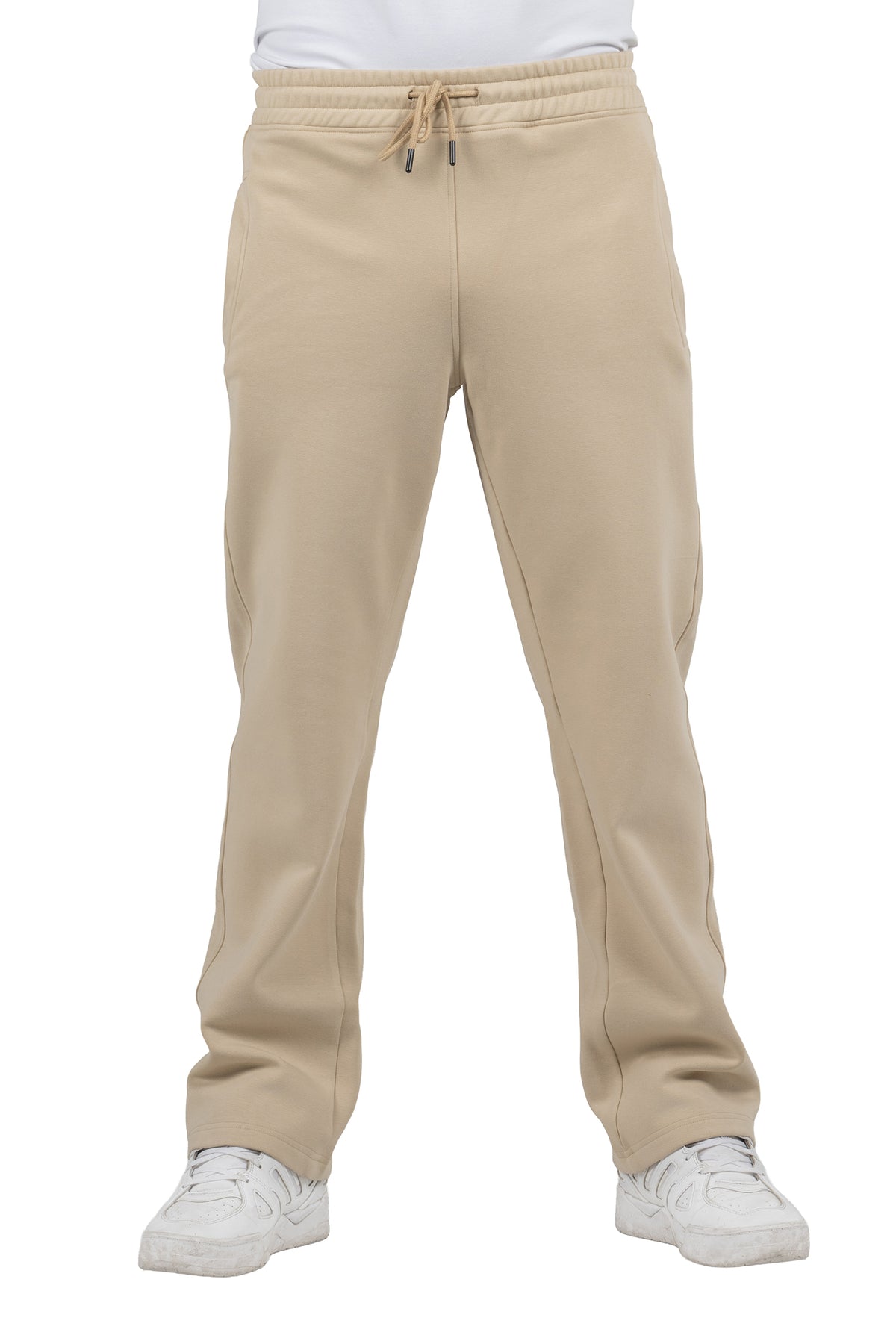 Solid Loose-Fit Sweatpants – Offwhite