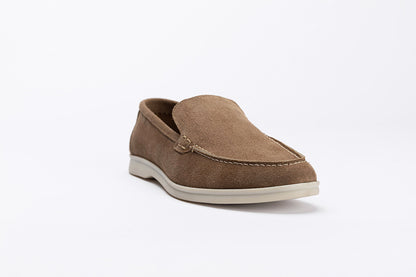 Suede Slip-on Loafer Shoes – Beige