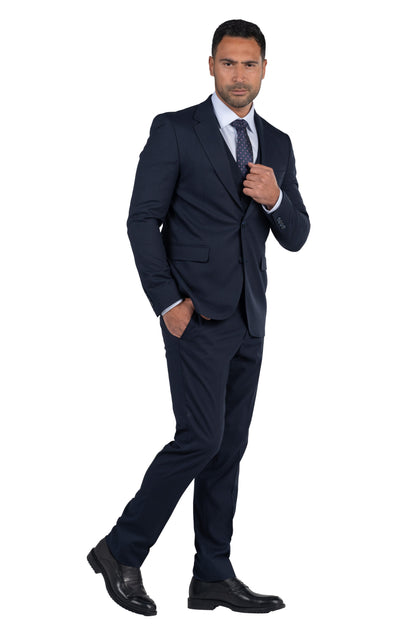 Three Piece Full Suit – Navy