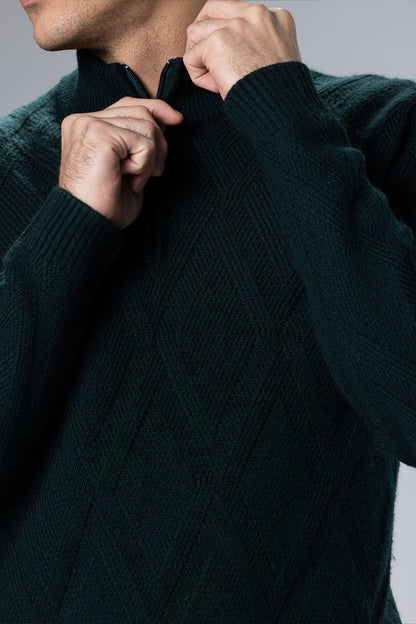 Signature Cellini Pullover – Burgundy – Burgundy – image 5