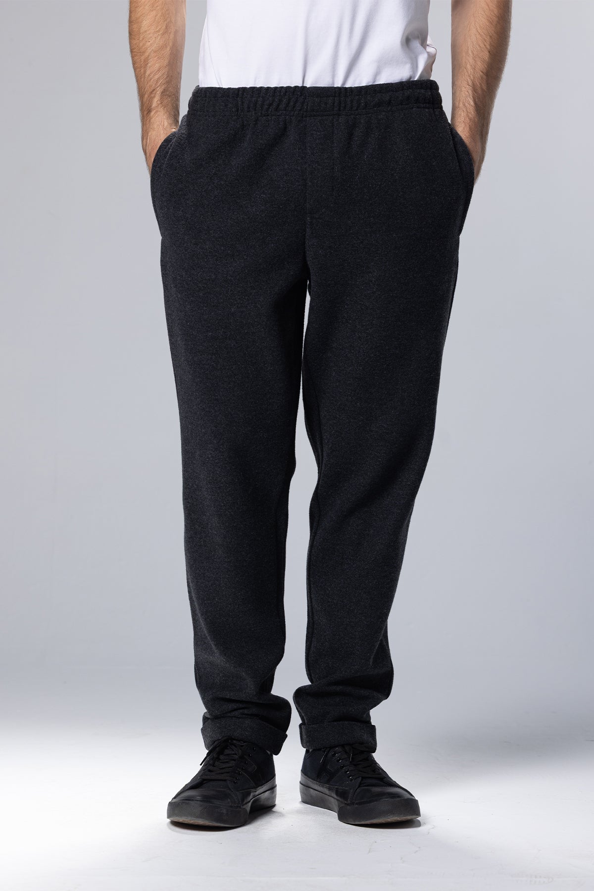 Relaxed-Fit Cotton Sweatpant Joggers – Dark Grey – Dark Grey – image 1