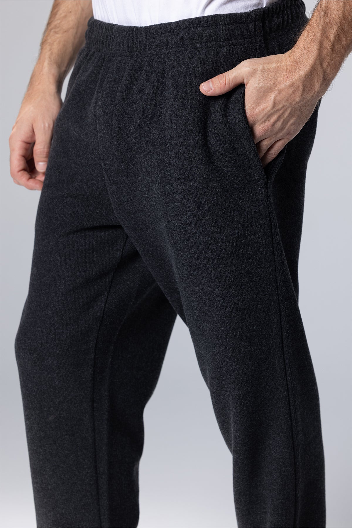 Relaxed-Fit Cotton Sweatpant Joggers – Dark Grey – Dark Grey – image 3