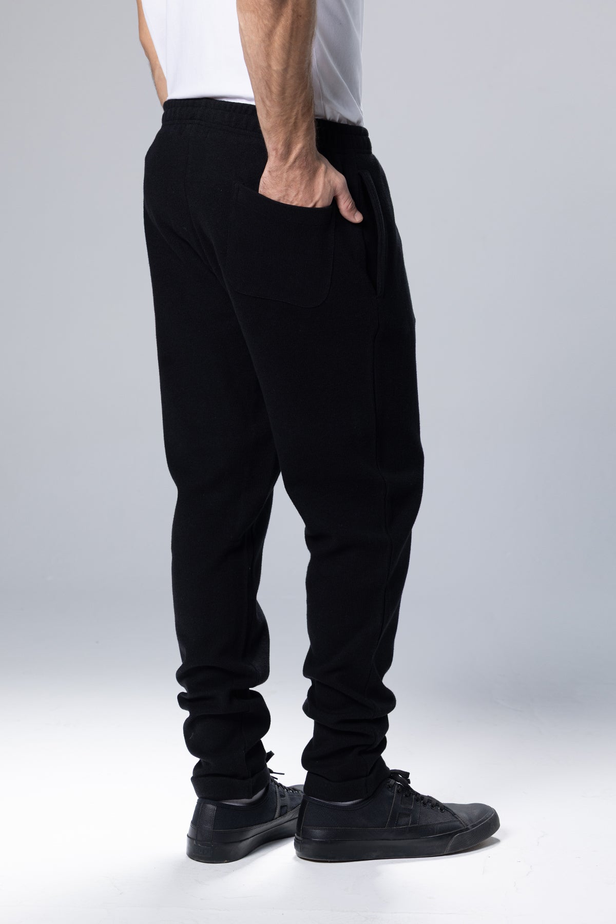 Relaxed-Fit Cotton Sweatpant Joggers – Dark Grey – Dark Grey – image 4
