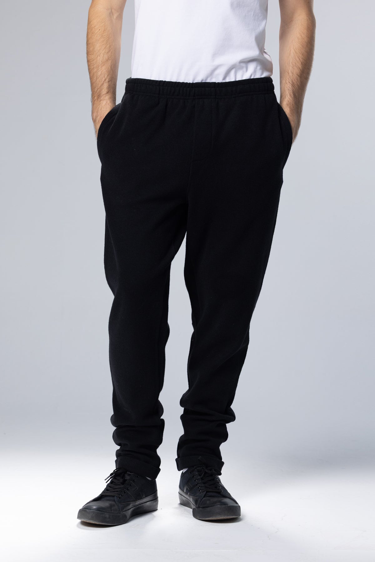 Relaxed-Fit Cotton Sweatpant Joggers – Black – Black – image 1