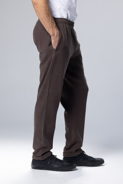 Relaxed-Fit Cotton Sweatpant Joggers – Brown – Brown – image 3