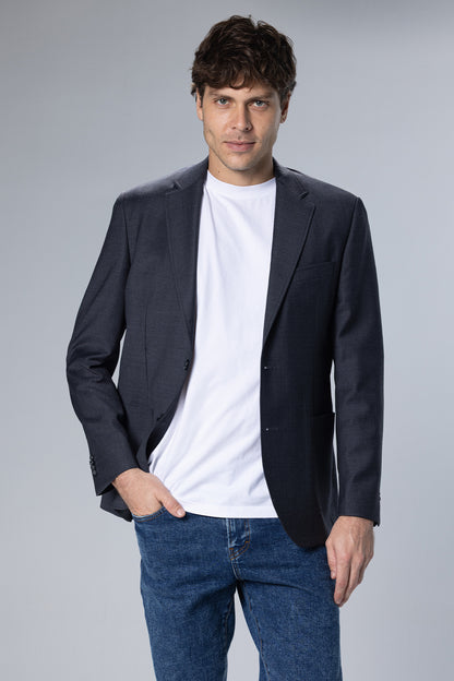 Wool-Blend Blazer – Grey – Grey – image 5